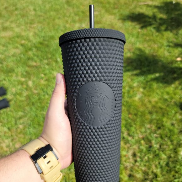 Starbucks Matte Black Studded Tumbler Soft Touch New Release 2021 Cup Limited - Picture 13 of 16